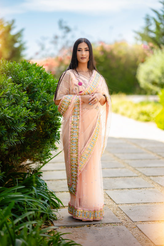 Pink saree PDP