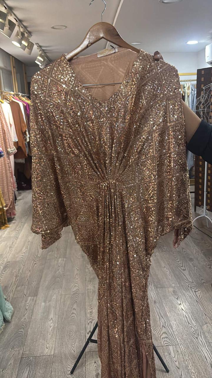 Rose Gold Sequin Kaftan